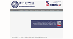 Desktop Screenshot of motherwelltankprotection.com